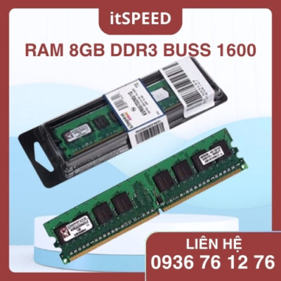 RAM 8GB DDR3 BUS 1600